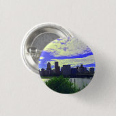Portland, Oregon Skyline #2 Button (Voorkant /achterkant)