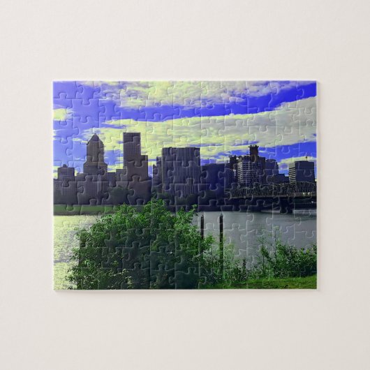 Portland, Oregon Skyline #2 Puzzle Legpuzzel (Horizontaal)