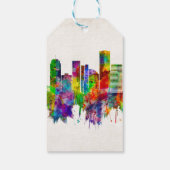 Portland Oregon Skyline Cadeaulabel (Achterkant)