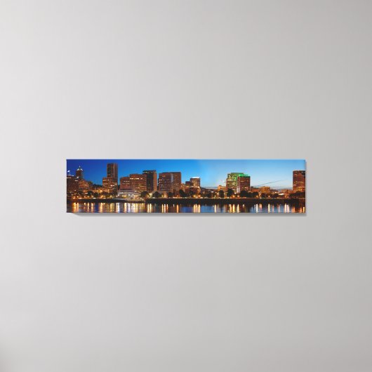 Portland Oregon Skyline Canvas Afdruk (Voorkant)