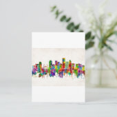 Portland Oregon Skyline Feestdagenkaart (Staand voorkant)