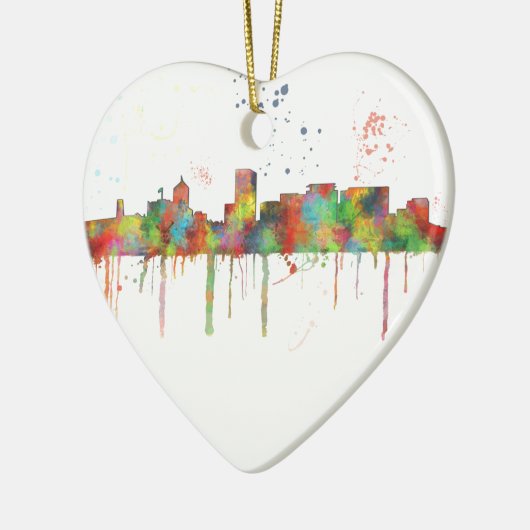 PORTLAND OREGON SKYLINE KERAMISCH ORNAMENT (Links)