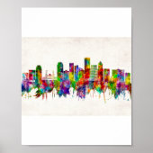 Portland Oregon Skyline Poster (Voorkant)