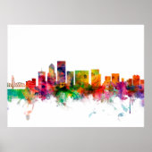 Portland Oregon Skyline Poster (Voorkant)