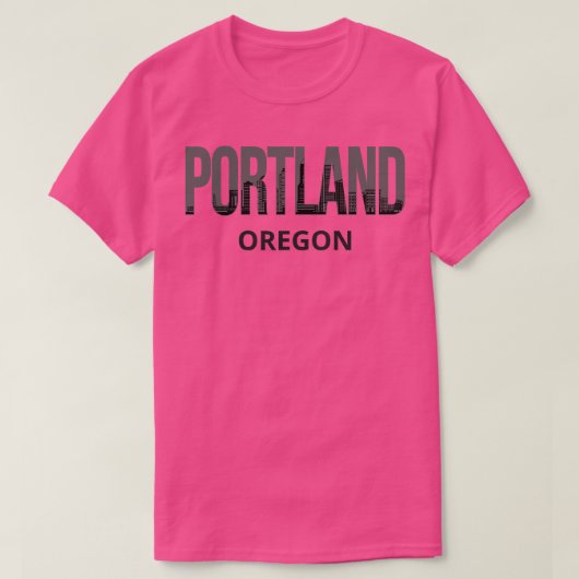 Portland Oregon Skyline Pride I T-shirt (Design voorkant)