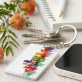 Portland Oregon Skyline Sleutelhanger (Voorkant Rechts)