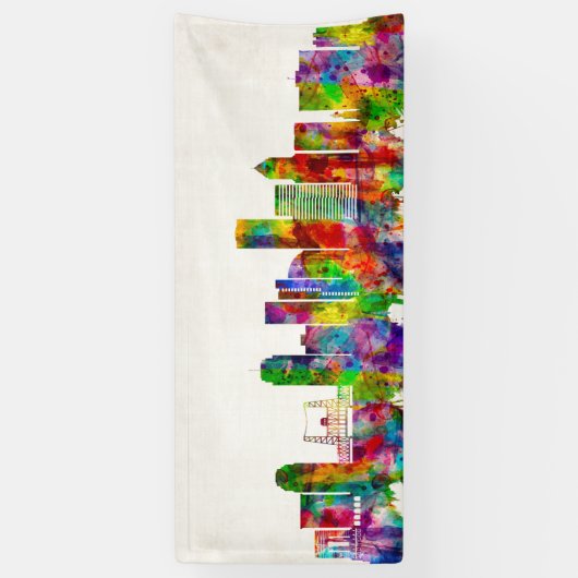 Portland Oregon Skyline Spandoek (Verticaal)