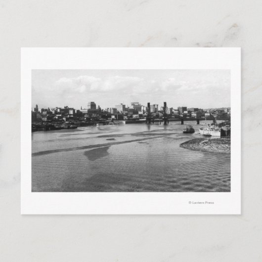 Portland, Oregon Skyline van de Willamette Briefkaart (Voorkant)