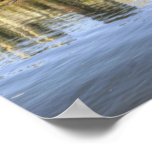 Portland Oregon Skyline Water Reflection Poster (Hoek)