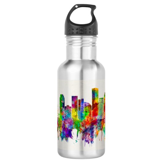 Portland Oregon Skyline Waterfles (Voorkant)