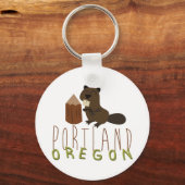 Portland Oregon Sleutelhanger (Voorkant)