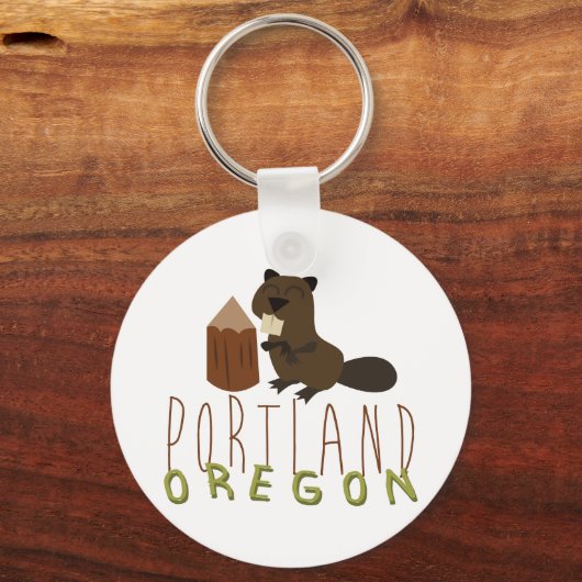 Portland Oregon Sleutelhanger (Voorkant)