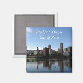 Portland Oregon - Stad van Rozen Magnet (Voorkant / Achterkant)