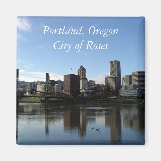 Portland Oregon - Stad van Rozen Magnet (Voorkant)