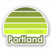 Portland Oregon Sticker (Voorkant)