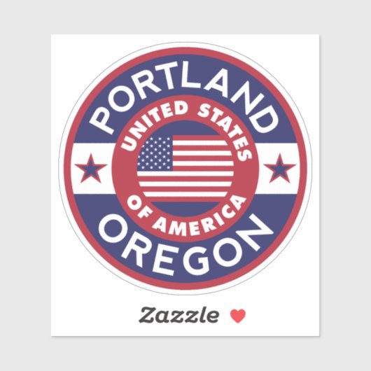PORTLAND, Oregon Sticker (Vel)