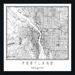 Portland Oregon Street Map Poster<br><div class="desc">Portland Oregon Street Map</div>