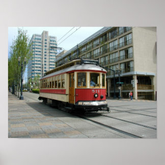 Portland Oregon  Trolley Poster