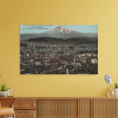 Portland, Oregon - Uitzicht van het centrum met Mt Canvas Afdruk (Insitu (Woonkamer))