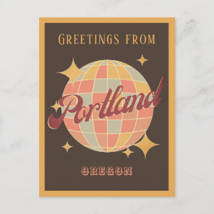 Portland Oregon USA Retro  Greets Briefkaart
