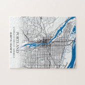 Portland Oregon USA Travel City Map Legpuzzel (Horizontaal)