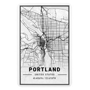 Portland Oregon USA Travel City Map Magneet
