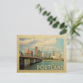 Portland Oregon Vintage Briefkaart (Staand voorkant)