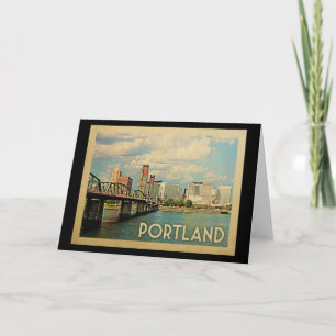 Portland Oregon Vintage Kaart