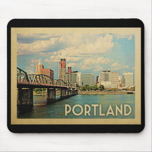 Portland Oregon Vintage Muismat