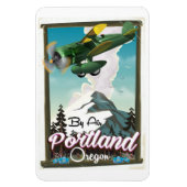 Portland, Oregon vintage reisposter Magneet (Verticaal)