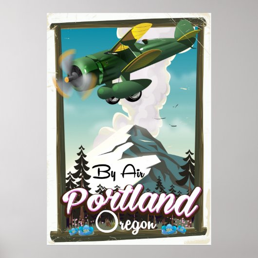 Portland, Oregon vintage reisposter Poster (Voorkant)