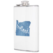 Portland, Oregon Wood Grain Heupfles (Links)