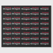 Portland, Oregon Wrapping Paper Cadeaupapier (Vlak)