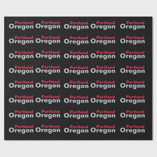 Portland, Oregon Wrapping Paper Cadeaupapier (Vlak)