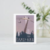 Portland, OregonAerial Tram Scene Briefkaart (Staand voorkant)