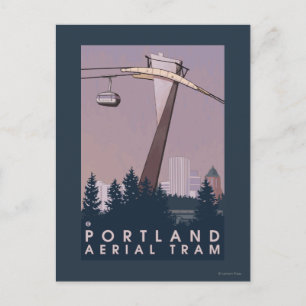 Portland, OregonAerial Tram Scene Briefkaart