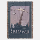 Portland, OregonAerial Tram Scene Deken (Voorkant Verticaal)