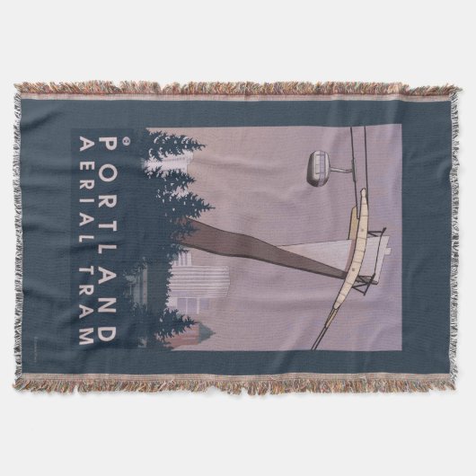 Portland, OregonAerial Tram Scene Deken (Voorkant)