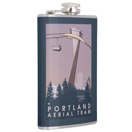 Portland, OregonAerial Tram Scene Heupfles (Rechts)