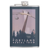 Portland, OregonAerial Tram Scene Heupfles (Voorkant)