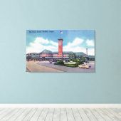 Portland, OregonBuiten Uitzicht van het EU-station Canvas Afdruk (Insitu (Houten vloer))