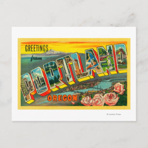 Portland, OregonLarge Letter Scenes Briefkaart