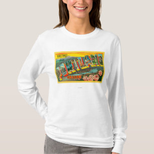 Portland, OregonLarge Letter Scenes T-shirt