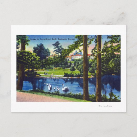 Portland, OregonLaurelhurst Park Scene Briefkaart (Voorkant)