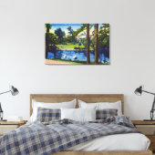 Portland, OregonLaurelhurst Park Scene Canvas Afdruk (Insitu (Slaapkamer))
