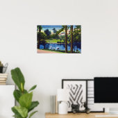 Portland, OregonLaurelhurst Park Scene Poster (Thuiskantoor)