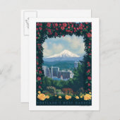 Portland, OregonRose Garden Scene Briefkaart (Voorkant / Achterkant)
