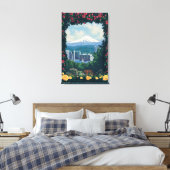 Portland, OregonRose Garden Scene Canvas Afdruk (Insitu (Slaapkamer))