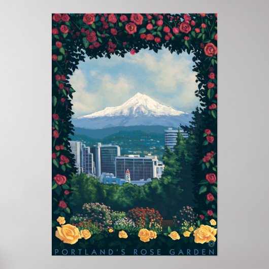 Portland, OregonRose Garden Scene Poster (Voorkant)