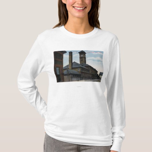 Portland, OregonUnion Depot en Clock Tower T-shirt (Voorkant)